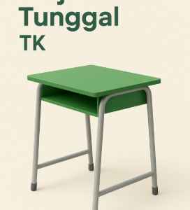 meja sekolah anak TK warna hijau
