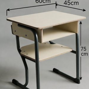 Meja Siswa Tunggal (EduDesk Single) - Warna Putih